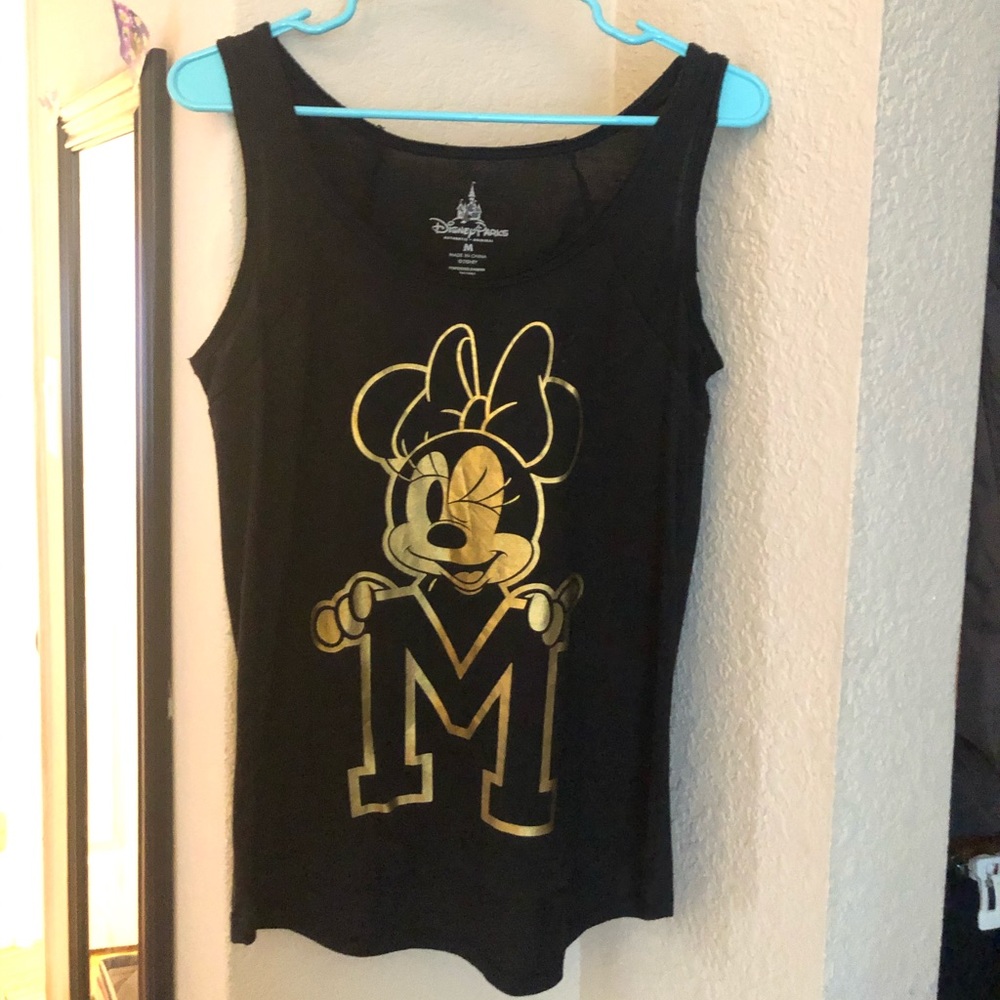 Disney Parks Minnie Mouse tank black/gold size M
